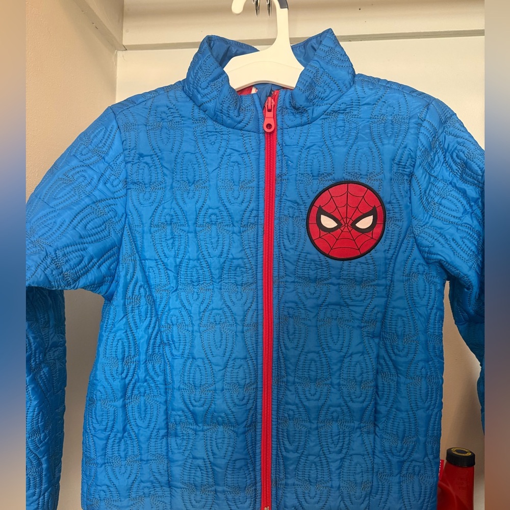Blue Kids Jacket with Red Lining